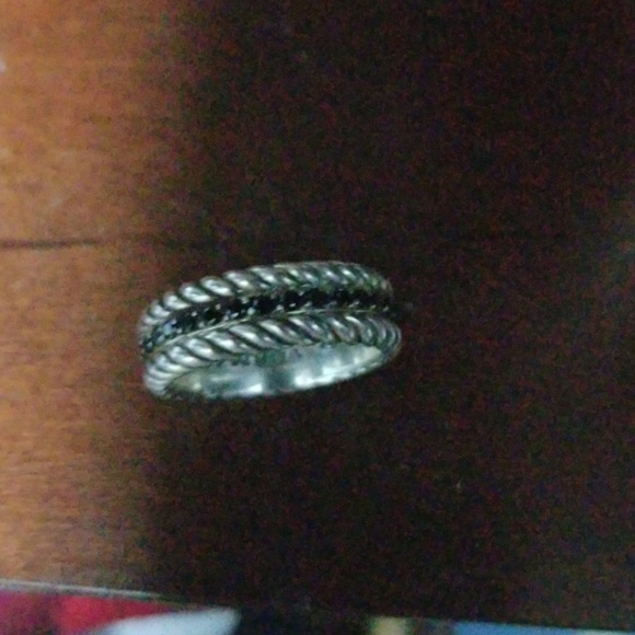 Authentic David Yurman, black diamond cable band - Picture 3 of 4